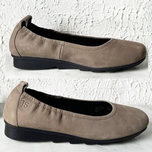 Josef Seibel Taupe Nubuck Leather Low Wedge Double Air Shoes Women’s 37 EU 6.5